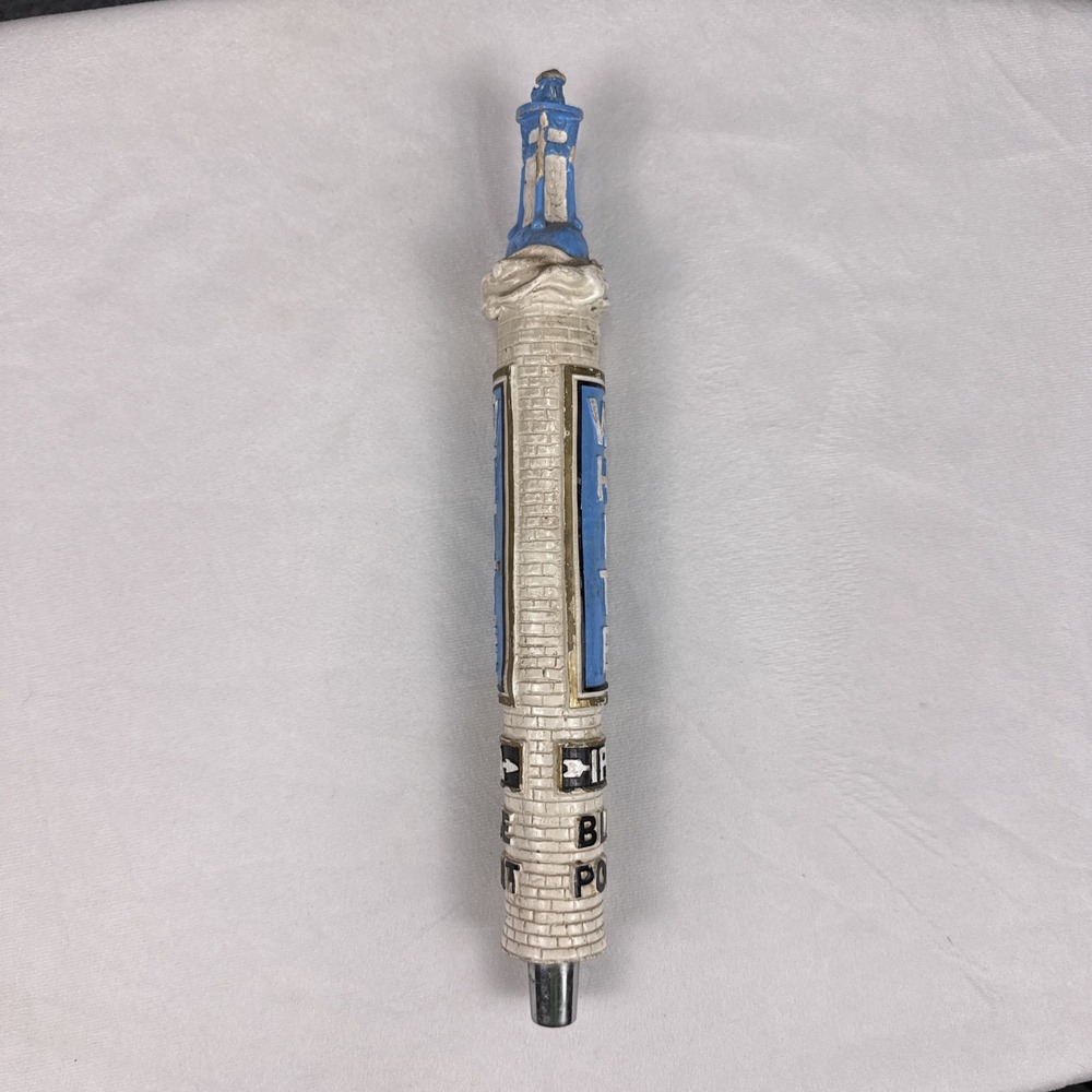 Blue Point Brewing White IPA Beer Tap Handle Lighthouse White Brick 12.5 Inch - Picture 4 of 5